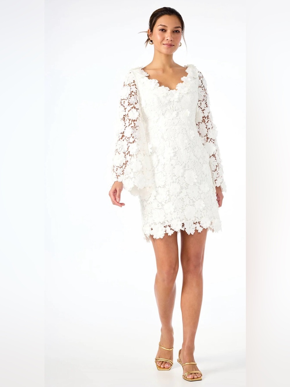 Trina Turk ARIAH LONG-SLEEVE DRESS - LOVE ALL Size 14 NWT